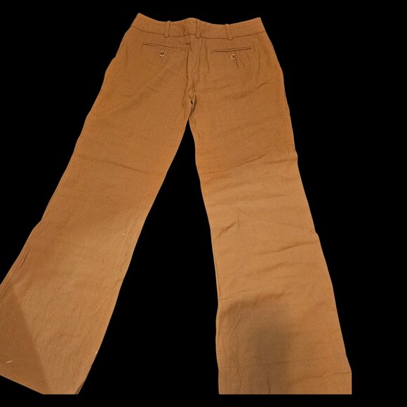 BCBG MAX AZRIA Camel Wide Leg Linen Pants | Size 2 | Luxe Casual - Picture 2 of 5